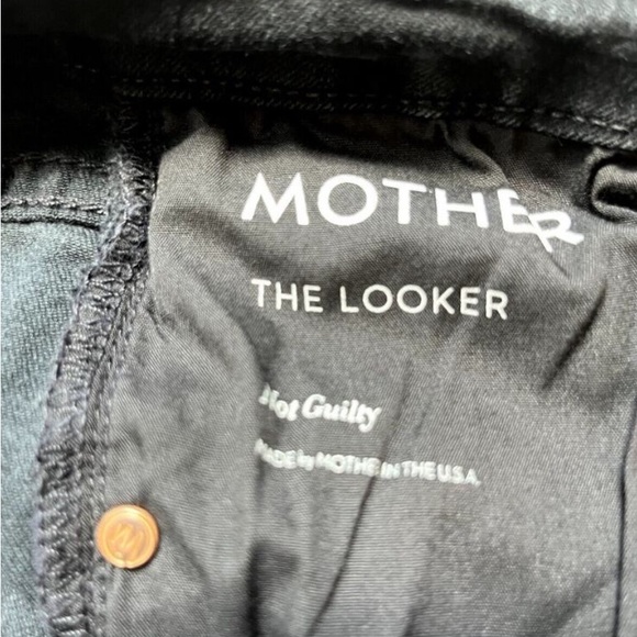 Mother The Looker in Not Guilty Black Stretch Skinny Jeans 25 - Picture 4 of 7